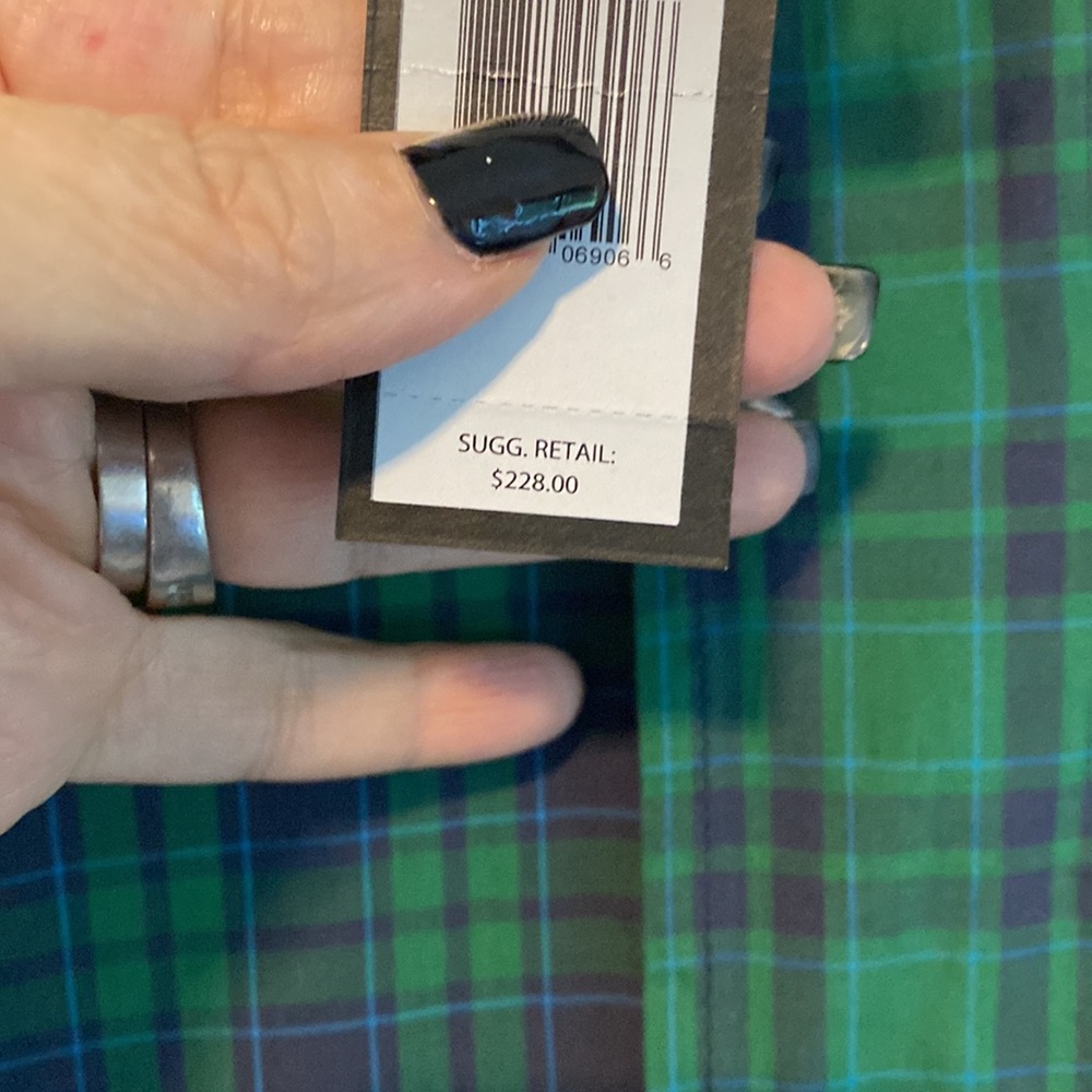 🔥HOST PICK🔥NWT Marc By Marc Jacobs Verdant Multi Plaid Button Up Shrunken Fit - Picture 8 of 9